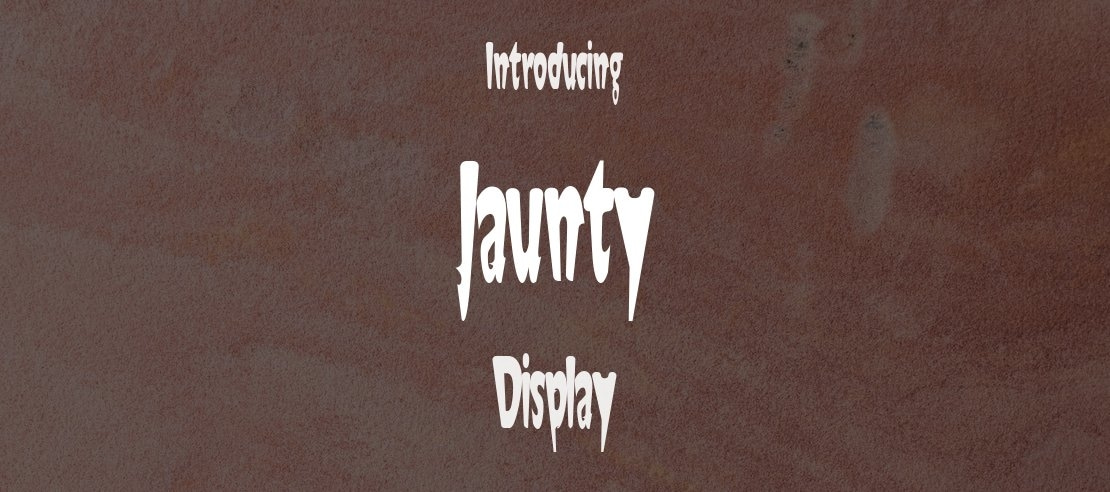 Jaunty Font