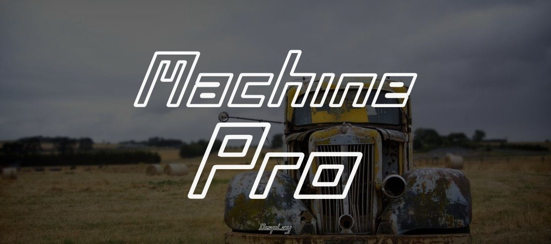 Machine Pro Font