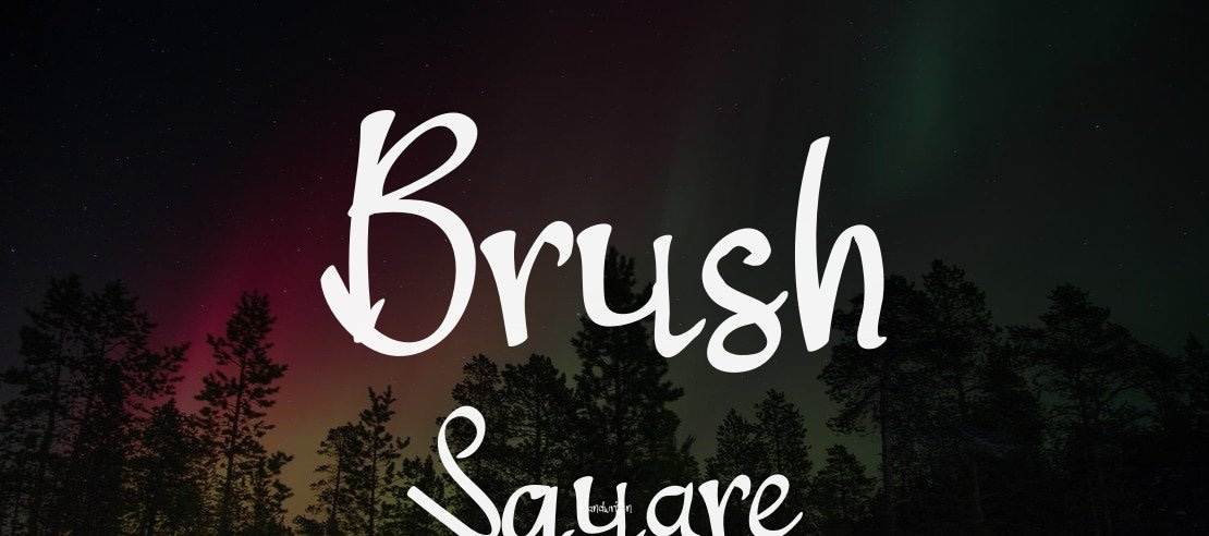 Brush Square Font