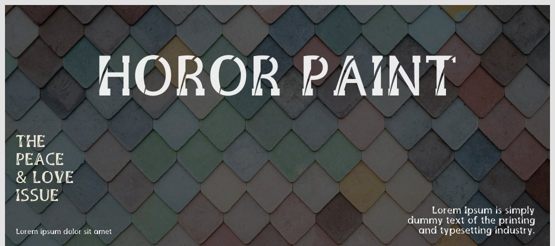 HOROR PAINT Font