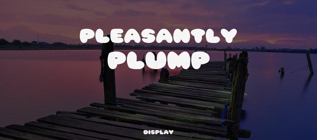 Pleasantly Plump Font