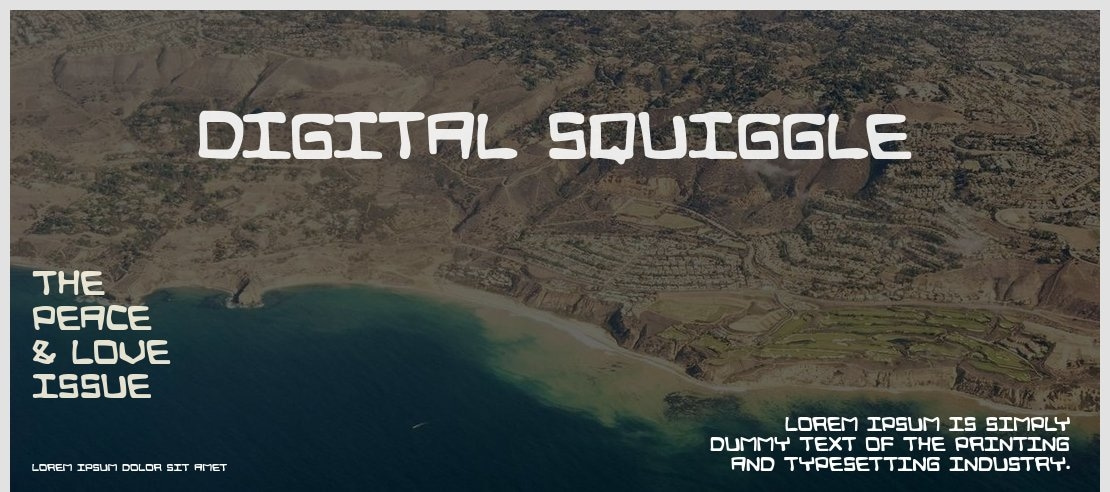 Digital Squiggle Font Family