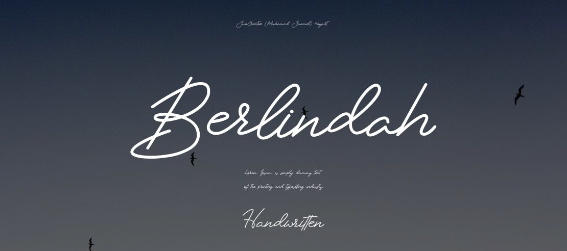 Berlindah Font