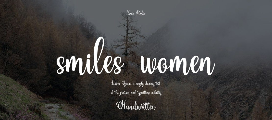 smiles women Font