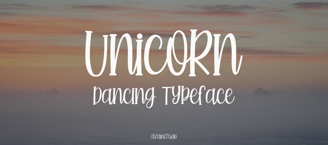 Unicorn Dancing Font