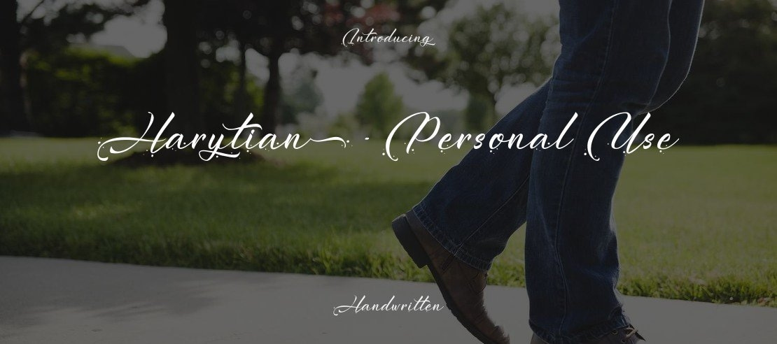Harytian - Personal Use Font