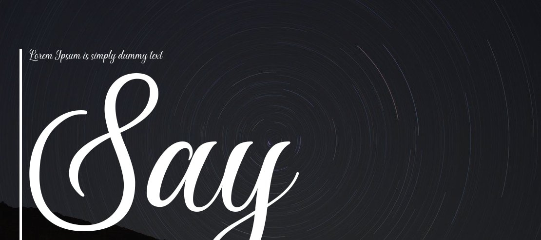 Say Yes Font