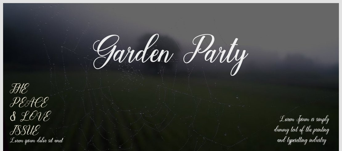 Garden Party Font