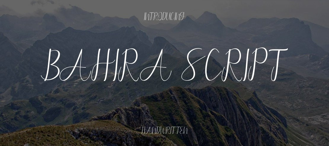 bahira script Font