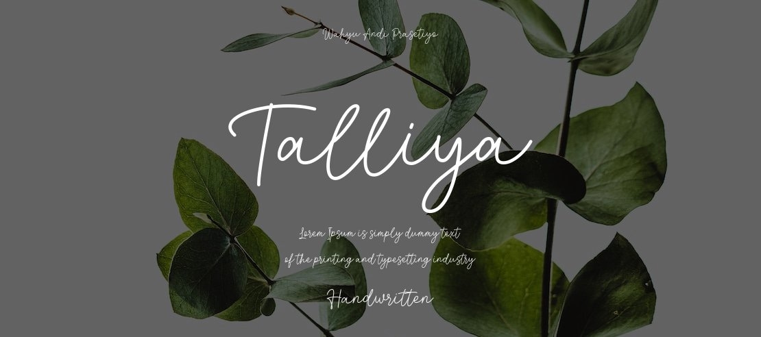 Talliya Font