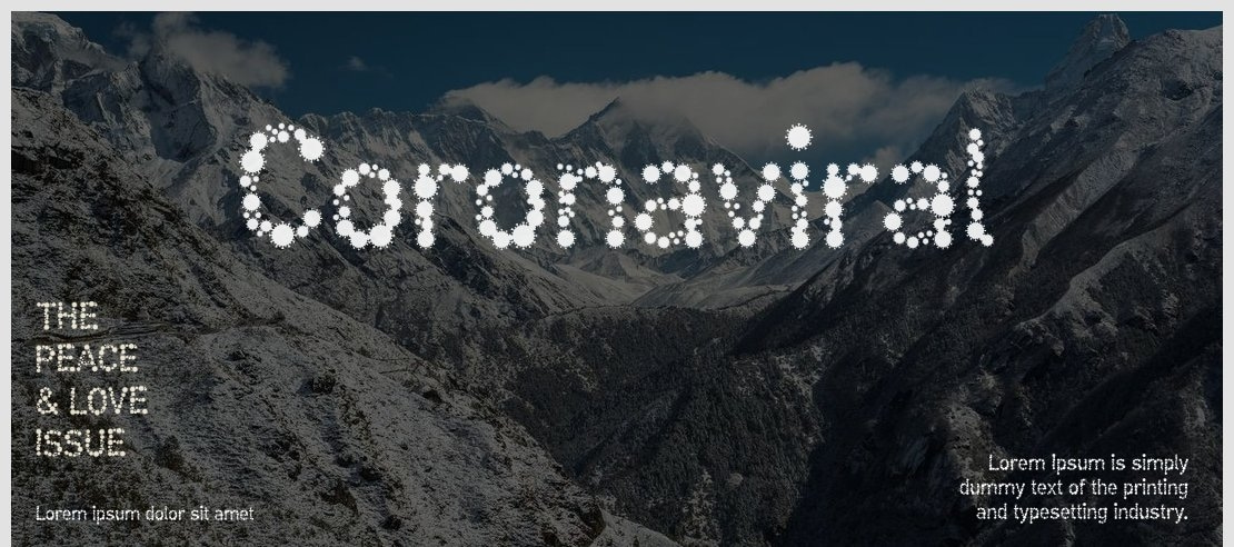 Coronaviral Font