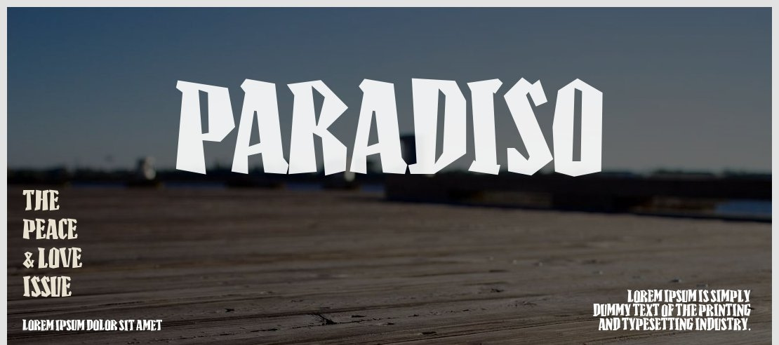 Paradiso Font
