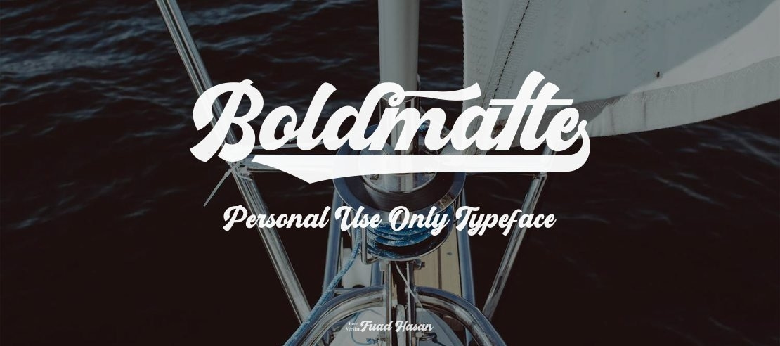 Boldmatte Personal Use Only Font