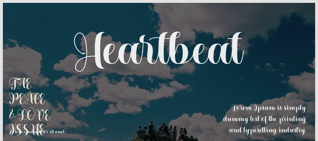 Heartbeat Font Family