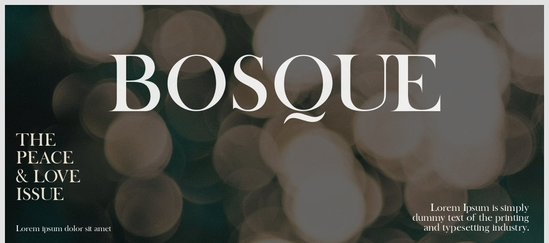 BOSQUE Font