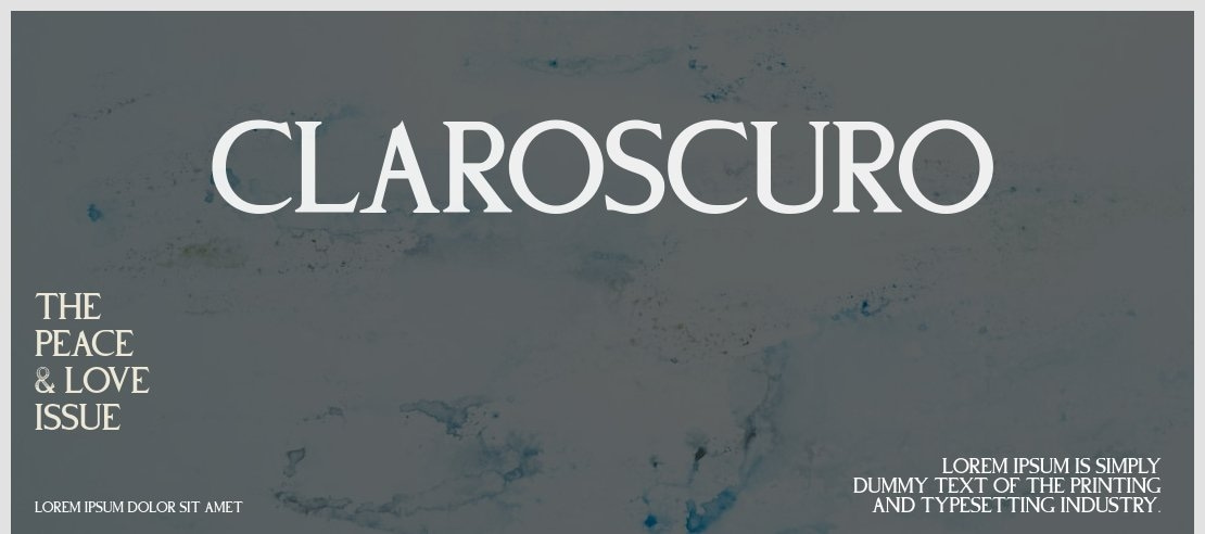 Claroscuro Font