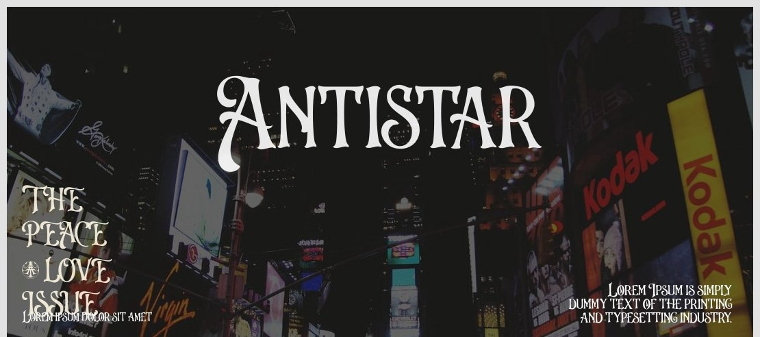 Antistar Font