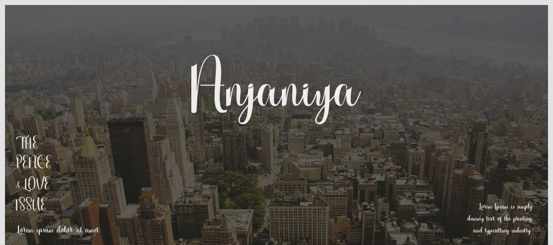 Anjaniya Font