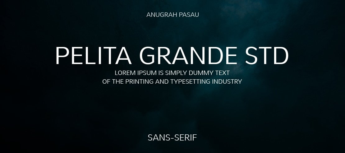 Pelita Grande Std Font Family