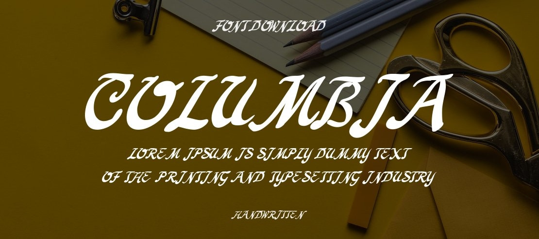 Columbia Font