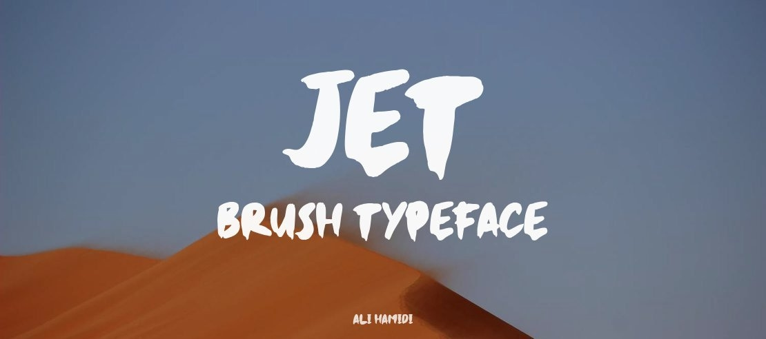 Jet Brush Font