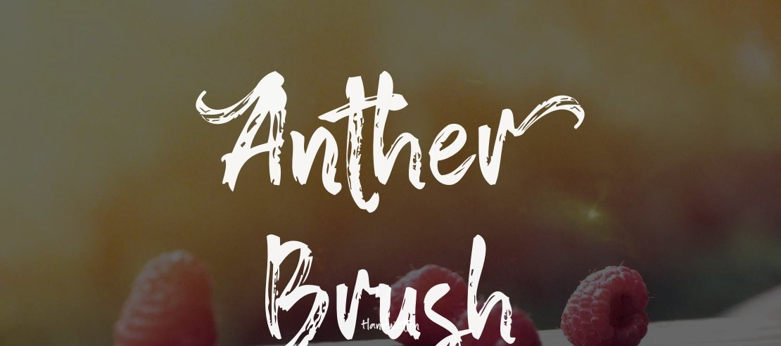 Anther Brush Font