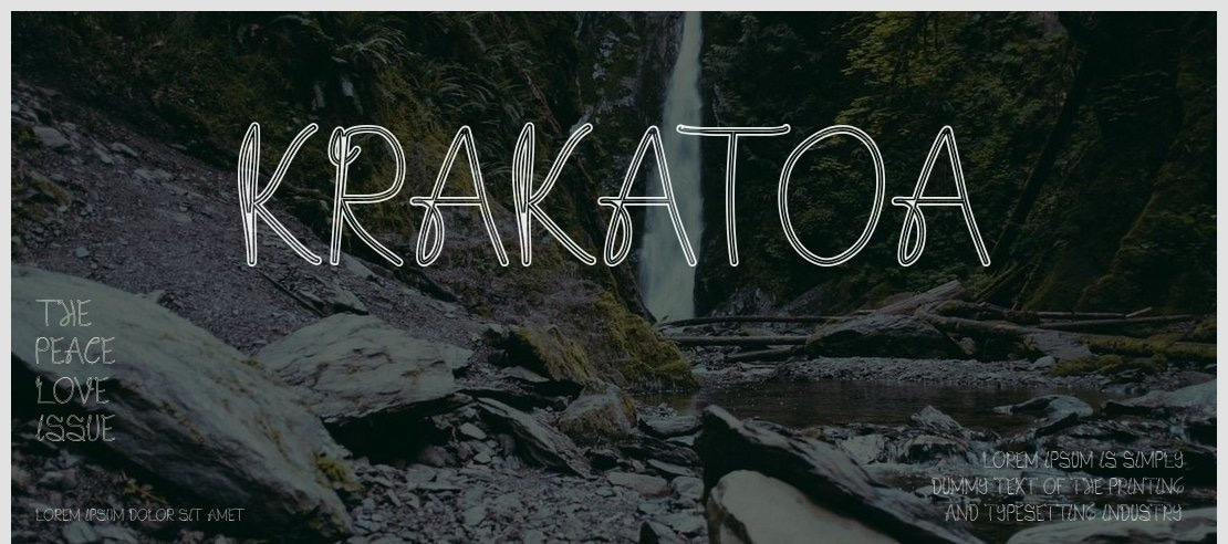Krakatoa Font