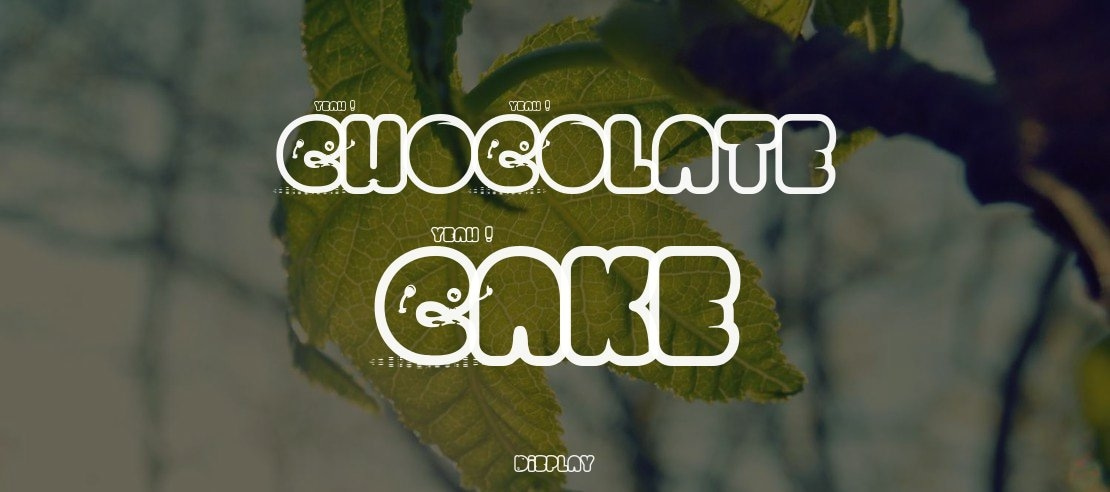 chocolate cake Font