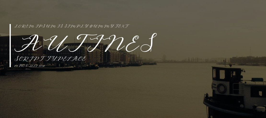 Autines Script Font