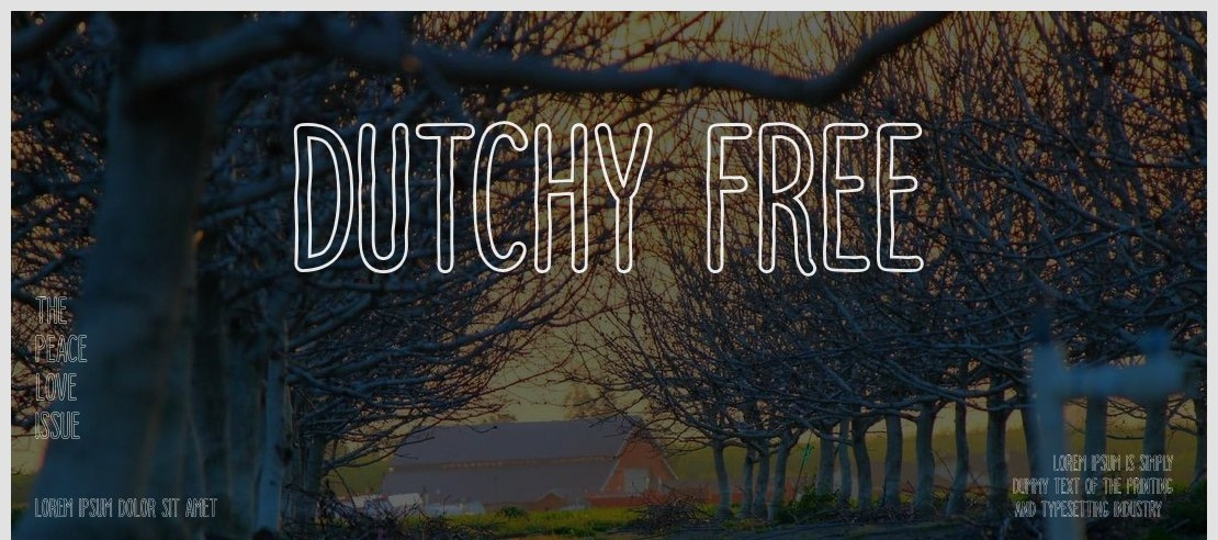 Dutchy Free Font Family