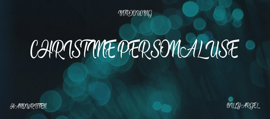 Christine Personal Use Font