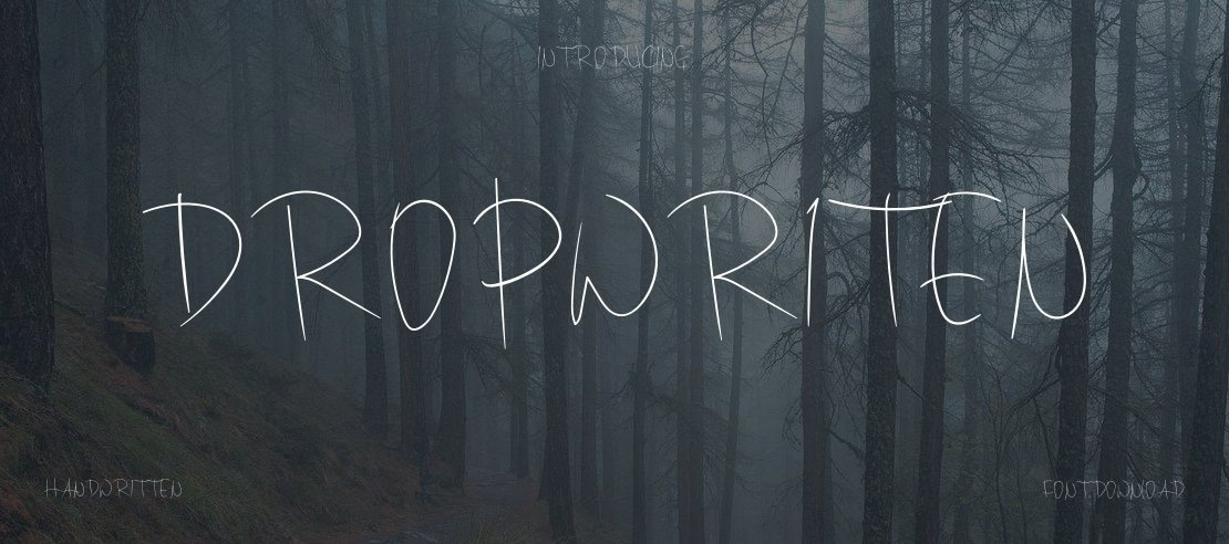 DropWriten Font