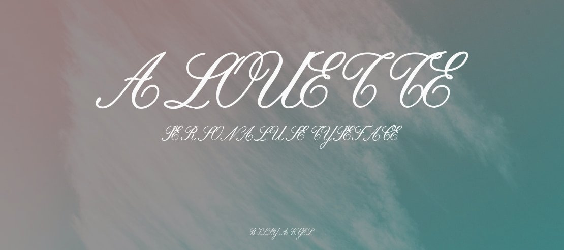 Alouette Personal Use Font