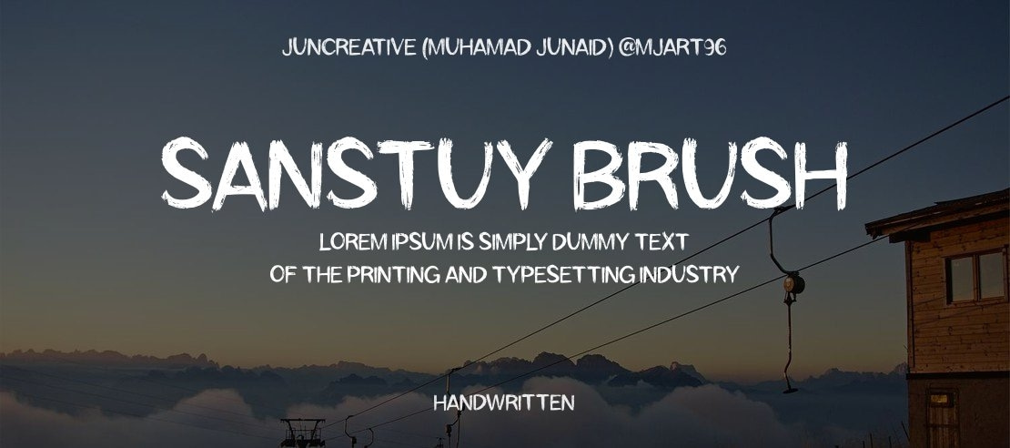 Sanstuy Brush Font