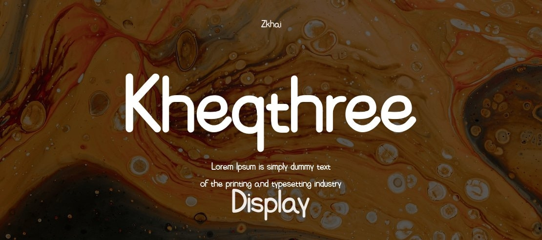 Kheqthree Font