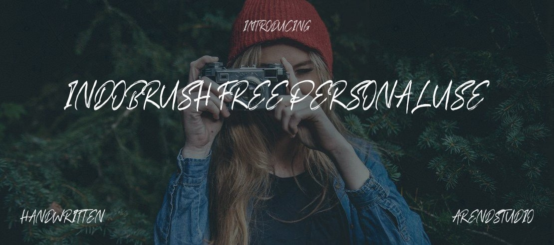 Indobrush Free Personal Use Font