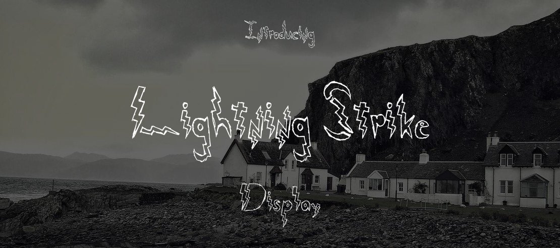 Lightning Strike Font