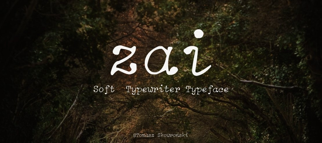 zai Soft  Typewriter Font