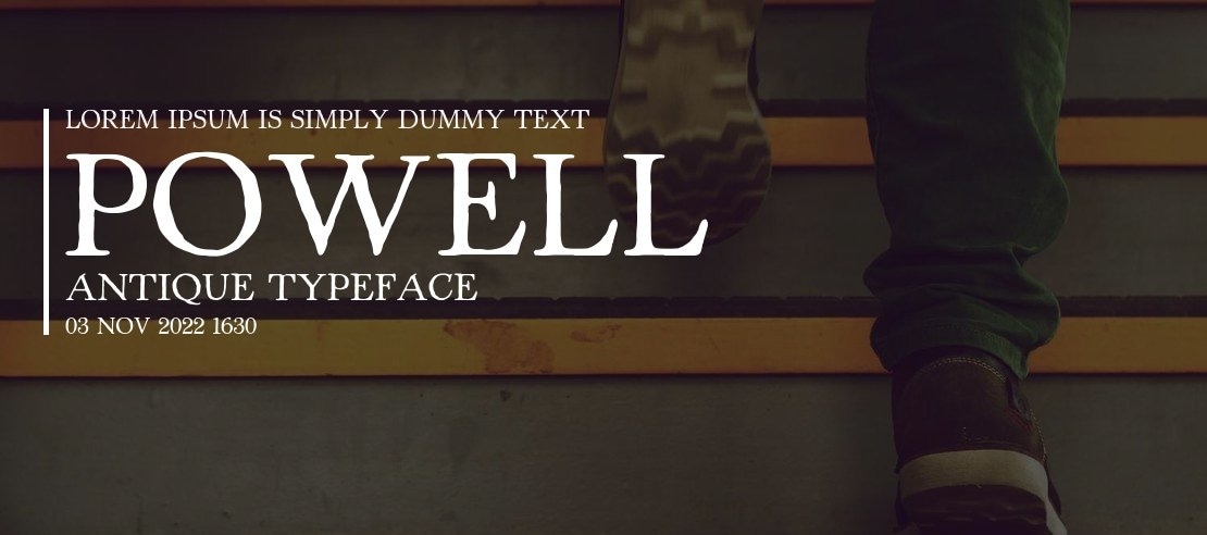 Powell Antique Font