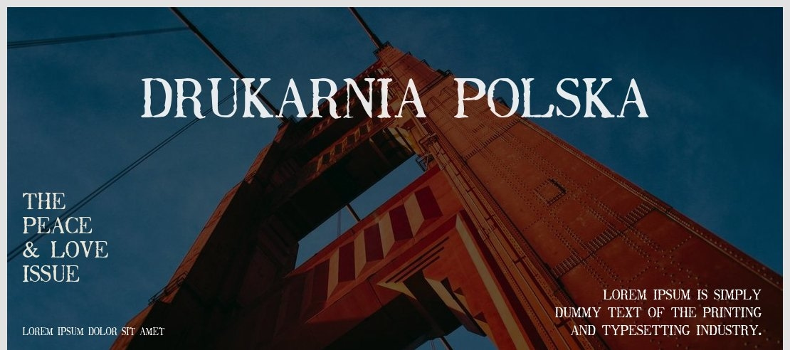 Drukarnia Polska Font