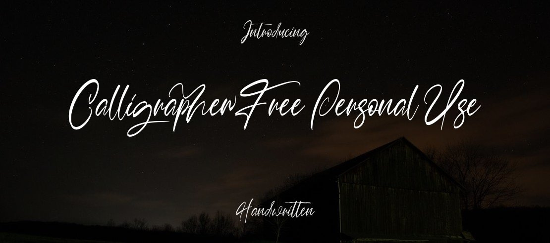 Calligrapher Free Personal Use Font