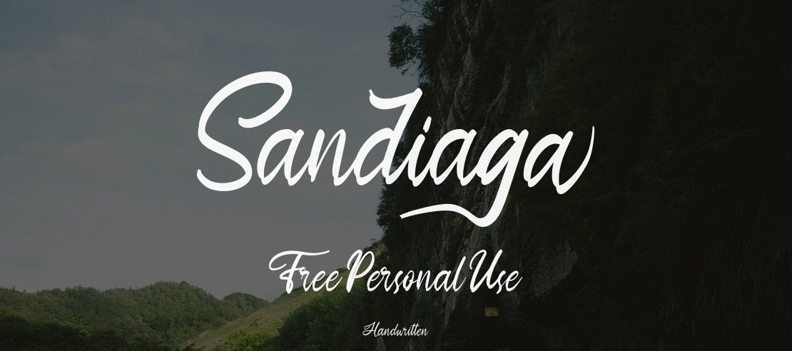 Sandiaga Free Personal Use Font