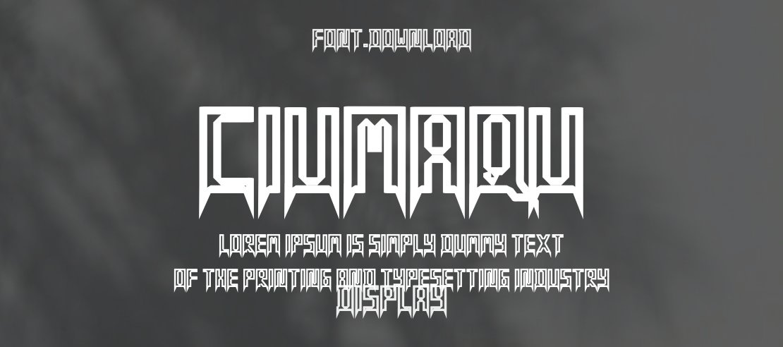 Ciumaqu Font