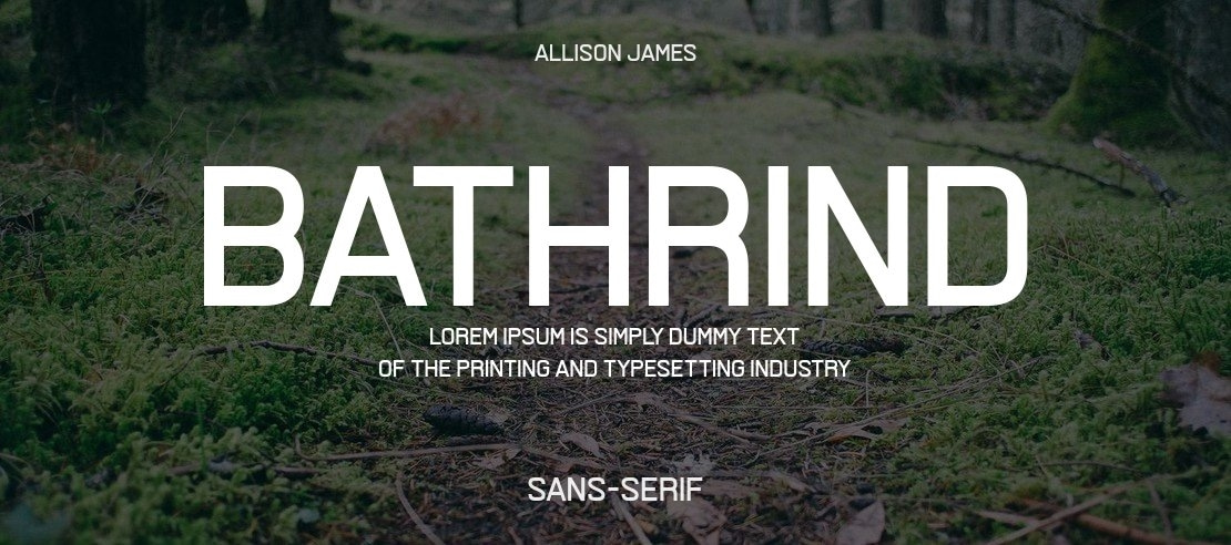 Bathrind Font