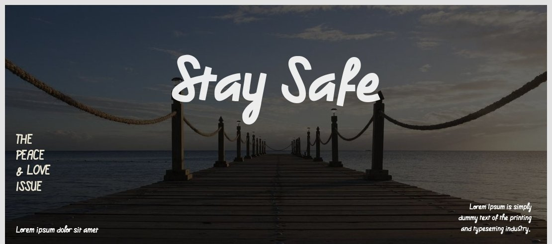 Stay Safe Font