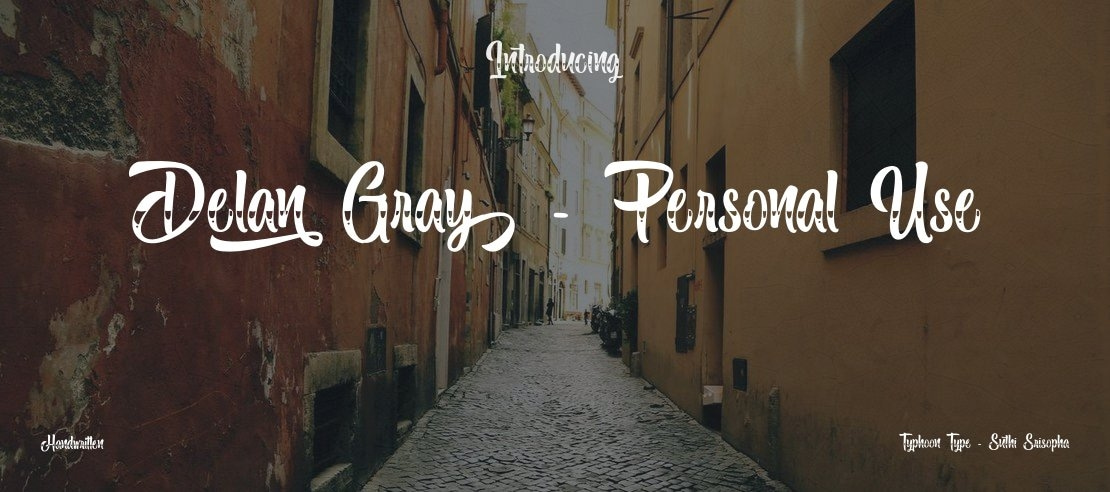 Delan Gray - Personal Use Font