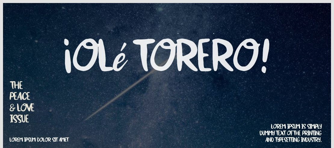 ¡Olé torero! Font