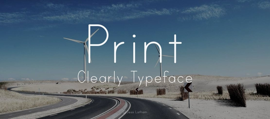 Print Clearly Font Family