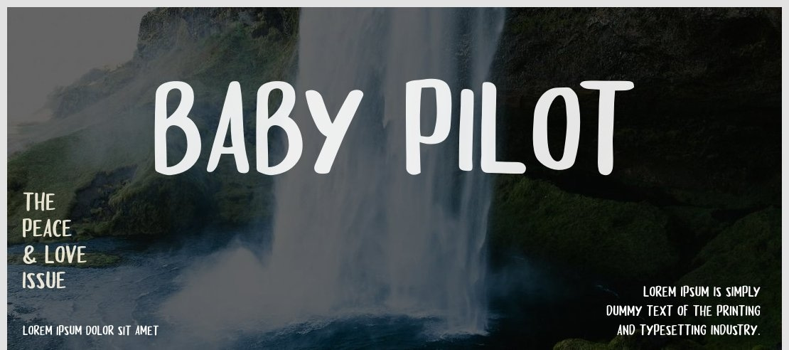 Baby Pilot Font