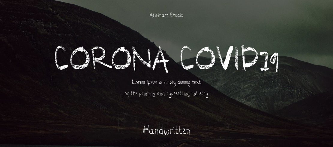 CORONA COVID19 Font